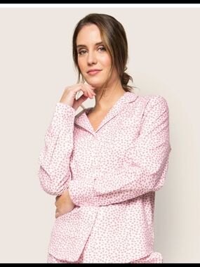 Petite  Plume Women"s Twill Pajama Set in Sweethearts